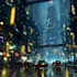 making a cyberpunk futuristic city art
