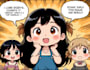 draw cute children comic cartoon in this style