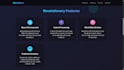 a futuristic animated landing page using HTML and CSS