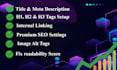 do complete onpage SEO optimization for wordpress websites top 5