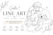 draw aesthetic minimal one line continuous art illustration