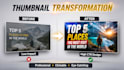 design professional youtube thumbnails with high CTR