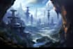design 2d background and game environment concept art