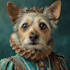 create a custom royal pet portrait in high quality