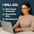 provide data entry, web research, and typing services