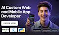 build scalable web and mobile app for ai model deployment