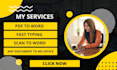 convert PDF to word or an editable document within 24 hours