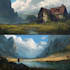 design environment concept art, oc sci fi illustration