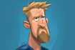 design sport player into vector, illustration ,cartoon