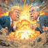 make a illustrate a political cartoon character design