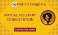 be your notion template assistant and consultant