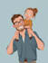 make a professional disney cartoon style character