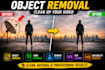 remove unwanted objects or clean up your video