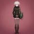 illustrate danganronpa characters in dramatic anime style