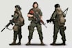 draw 2d game art military character design