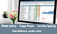 do typing, invoice data entry, and copy paste tasks