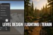 create unity game environments, level design and lighting
