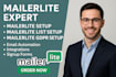 mailerlite expert, mailerlite setup, mailerlite list setup,mailerlite gdpr setup