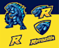 create a mascot premium godzilla custom football logo design