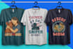 create custom t shirt designs with unique graphics for brand or store