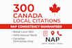 build 300 high authority canada local citations with perfect nap consistency