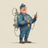 draw minimalist illustration in vector art and portrait