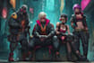 design cyberpunk and fantasy character splash art