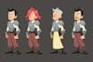 design a 2d cartoon character
