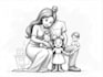 draw disney family portrait illustration