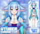 craft vtuber model, live 2d vtuber model, 2d vtuber model, live2d model