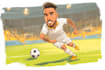 design sport player into vector, illustration ,cartoon