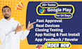 provide 12 20 app tester web app testing beta testing on google play console