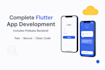 build a complete flutter app with firebase backend