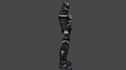 game ready flash thompson venom low poly 3d model,pbr textures,fantasy character