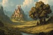 draw a natural landscape and background illustration