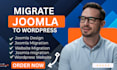 professionally migration joomla website to wordpress joomla template joomla