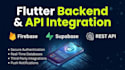 build flutter app with firebase, supabase and rest API integration