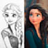 draw you a beautiful portrait in disney cartoon