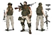 draw 2d game art military character design
