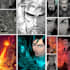 create sequential comic book illustration, book art, covers