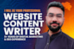 write SEO content writer for blogs and articles