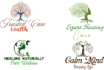 do unique wellness, coaching, counselling, health clinic and medical logo