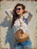 do classical baroque oil painting portrait and illustration