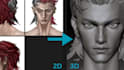 turn 2d sketch to 3d character model, custom toys full body render, stl printing