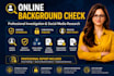 do private investigation, background check, osint and target person data find