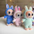 teach labubu inspired amigurumi crochet pattern