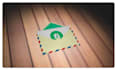 create an animated postcard with a 3d envelope and a message