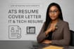 write a professional ats, it and tech resume and cover letter and linked in opt