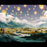 draw a natural landscape and background illustration