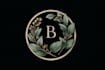 design hand drawn line art botanical bolo logo